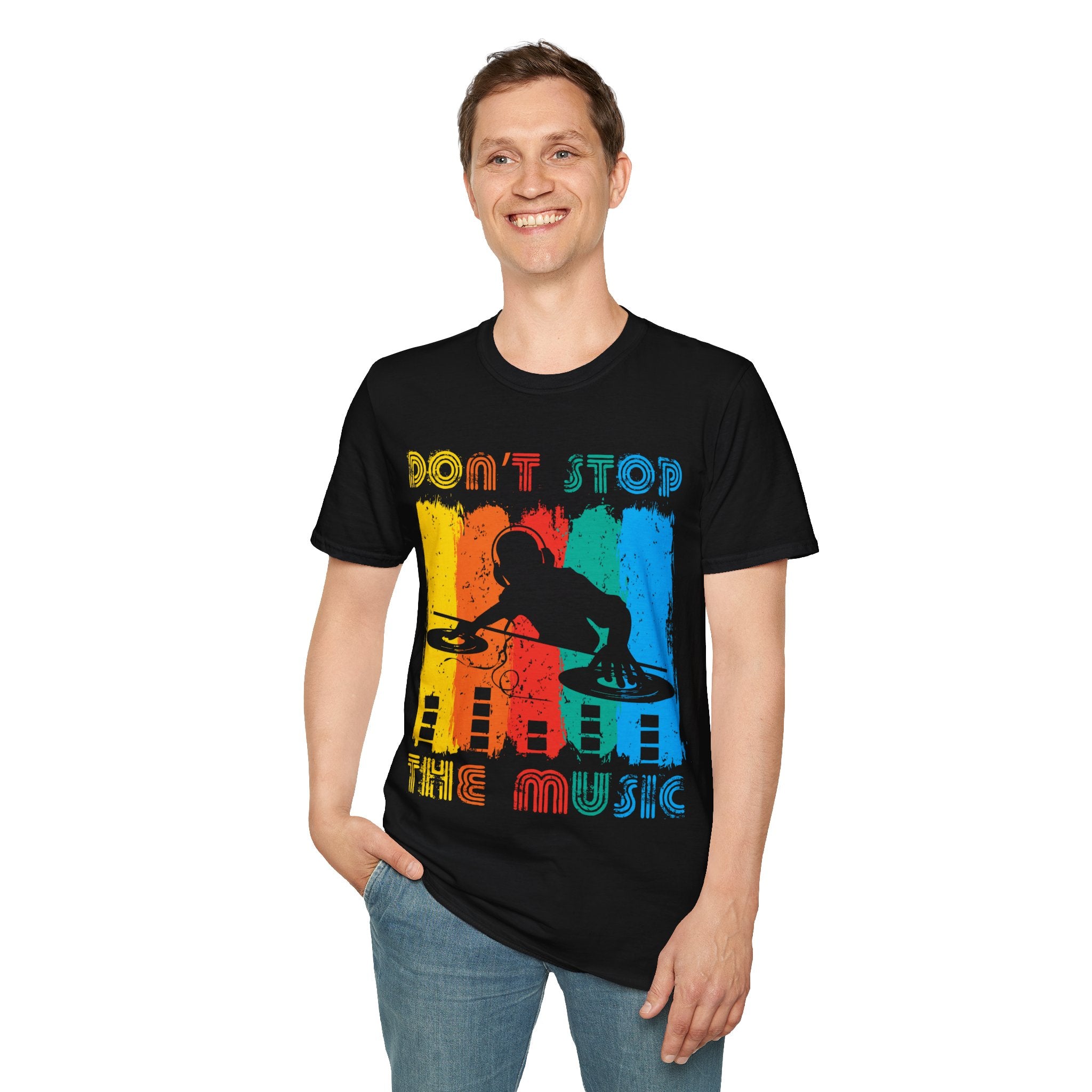 "Don't Stop the Music" Unisex Soft style T-Shirt