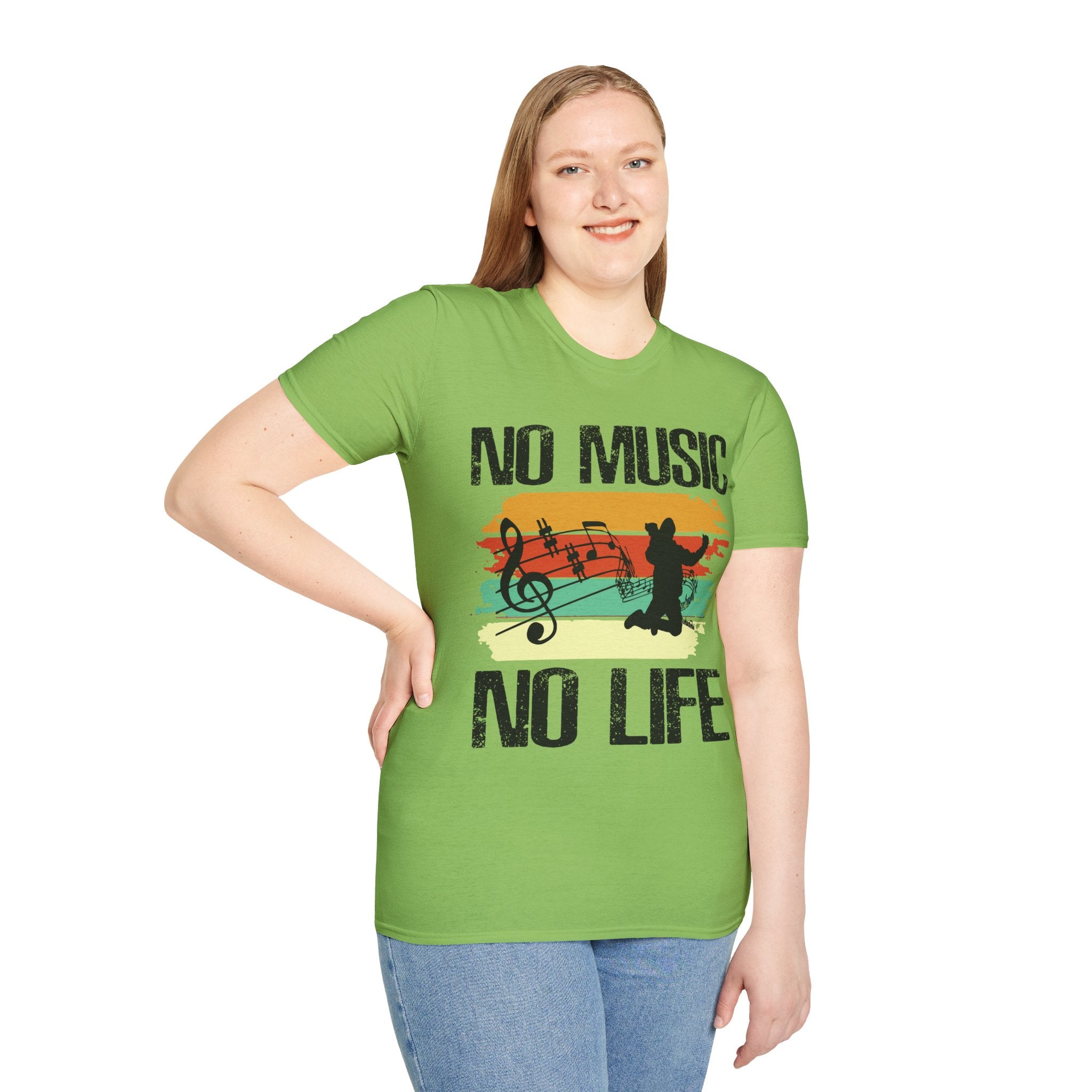 "No Music No Life"  Unisex Soft style T-Shirt