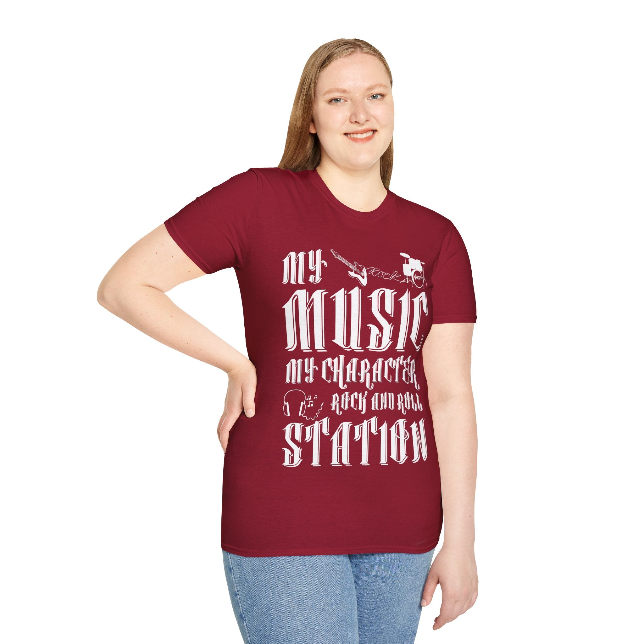 "My Music My Character Rock And Roll Situation" Unisex Soft style T-Shirt