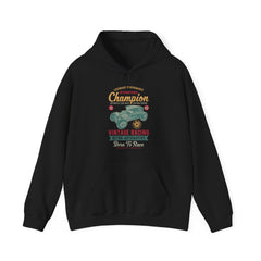 "CHAMPION VINTAGE RACING RETRO AUTOMATIVE BORN TO RACE" Unisex Heavy Blend™ Hooded Sweatshirt