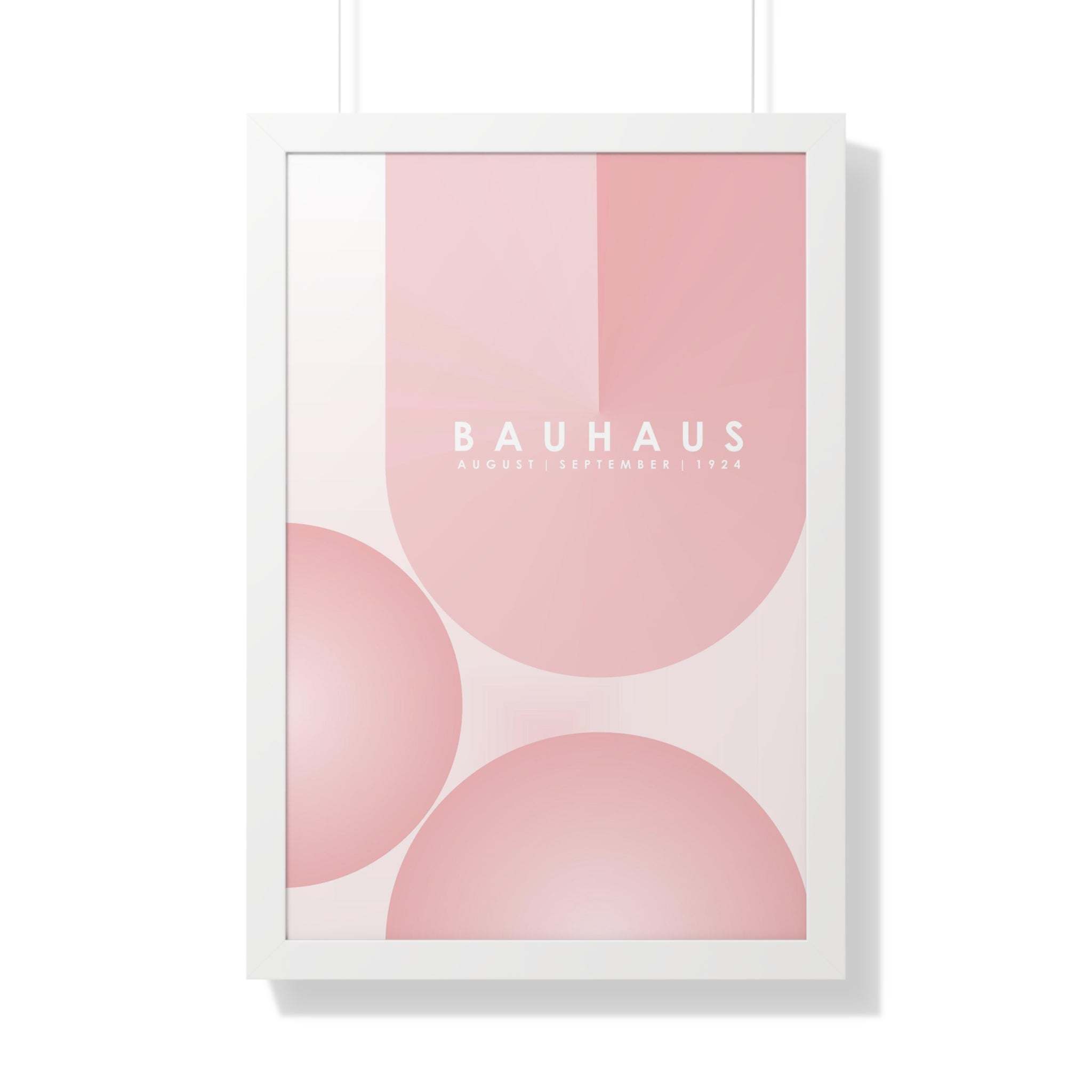 "BAUHAUS-STYLES-12" Framed Vertical Poster