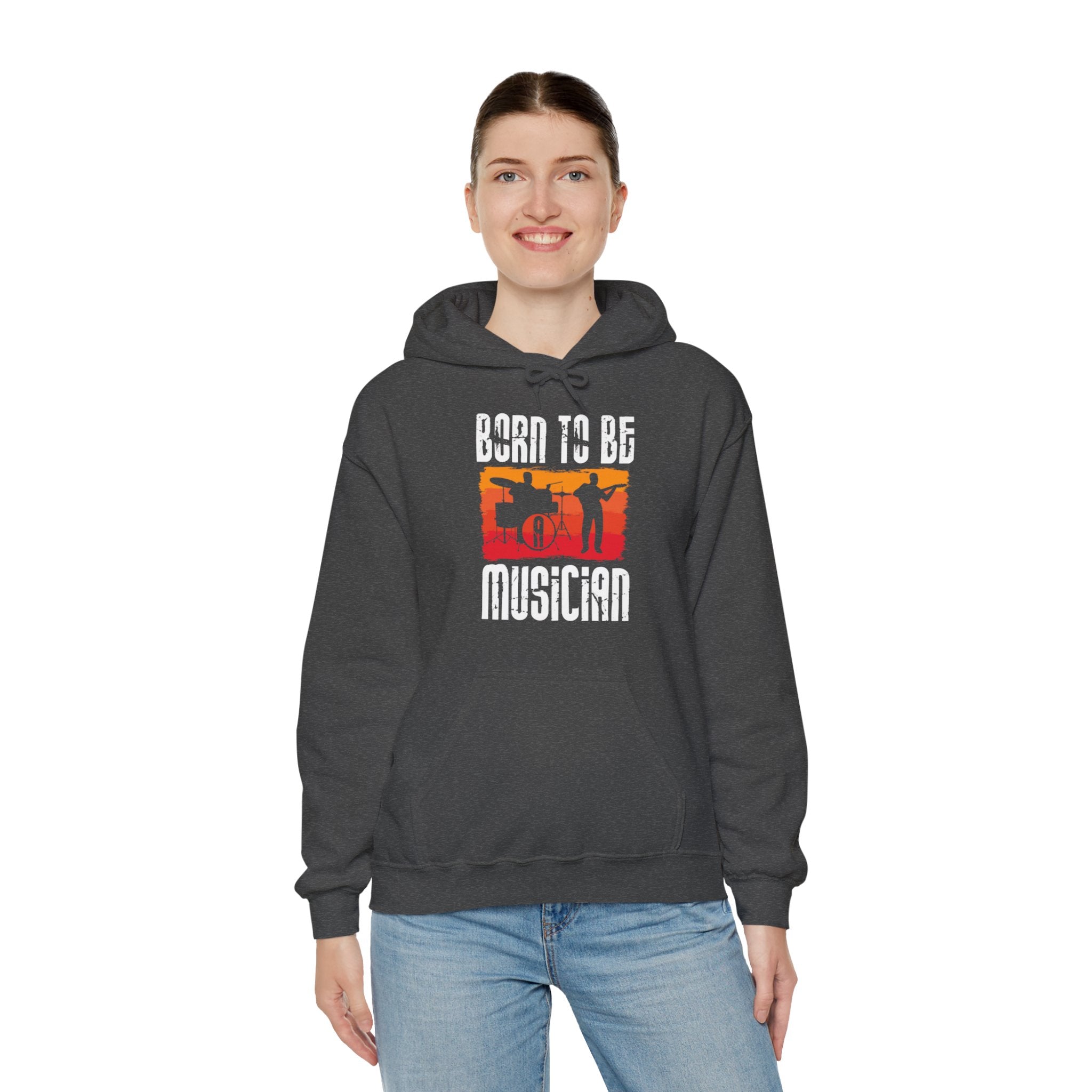 "Born To Be Musician"  Unisex Heavy Blend™ Hooded Sweatshirt