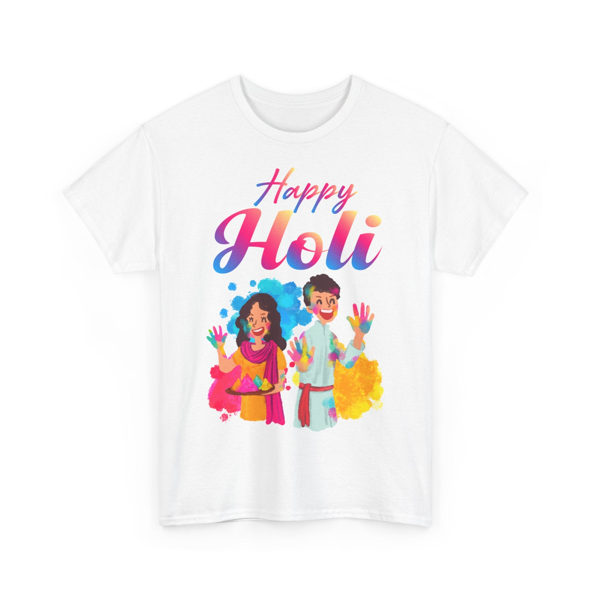 Happy Holi Unisex Heavy Cotton Tee