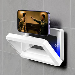 Bathroom Waterproof 360-degree Rotating Punch-free Bath Binge-watching Kitchen Wall Anti-fog Bracket