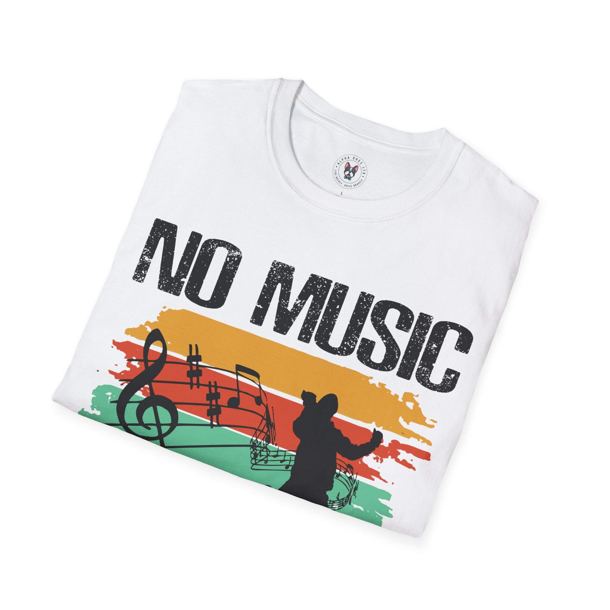 "No Music No Life"  Unisex Soft style T-Shirt