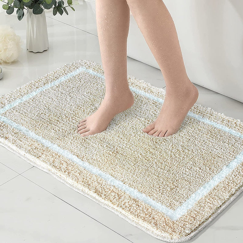 Tufted Carpet Home Bathroom Absorbent Non-slip Foot Mat