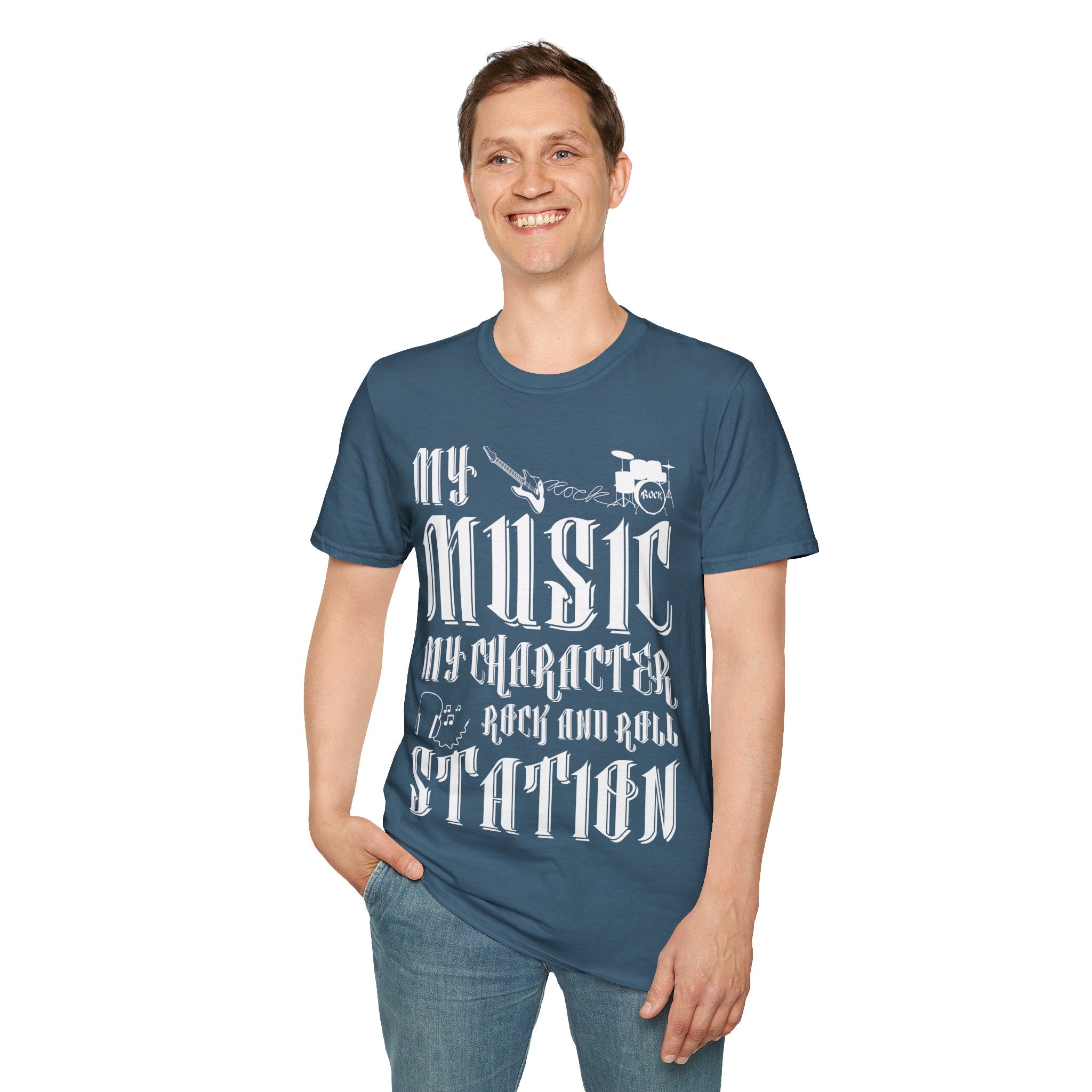 "My Music My Character Rock And Roll Situation" Unisex Soft style T-Shirt