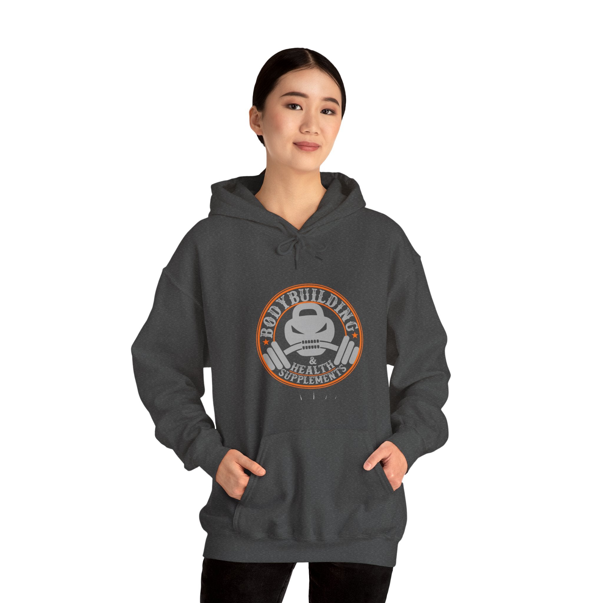 "Body Building And Health Supplements"  Unisex Heavy Blend™ Hooded Sweatshirt