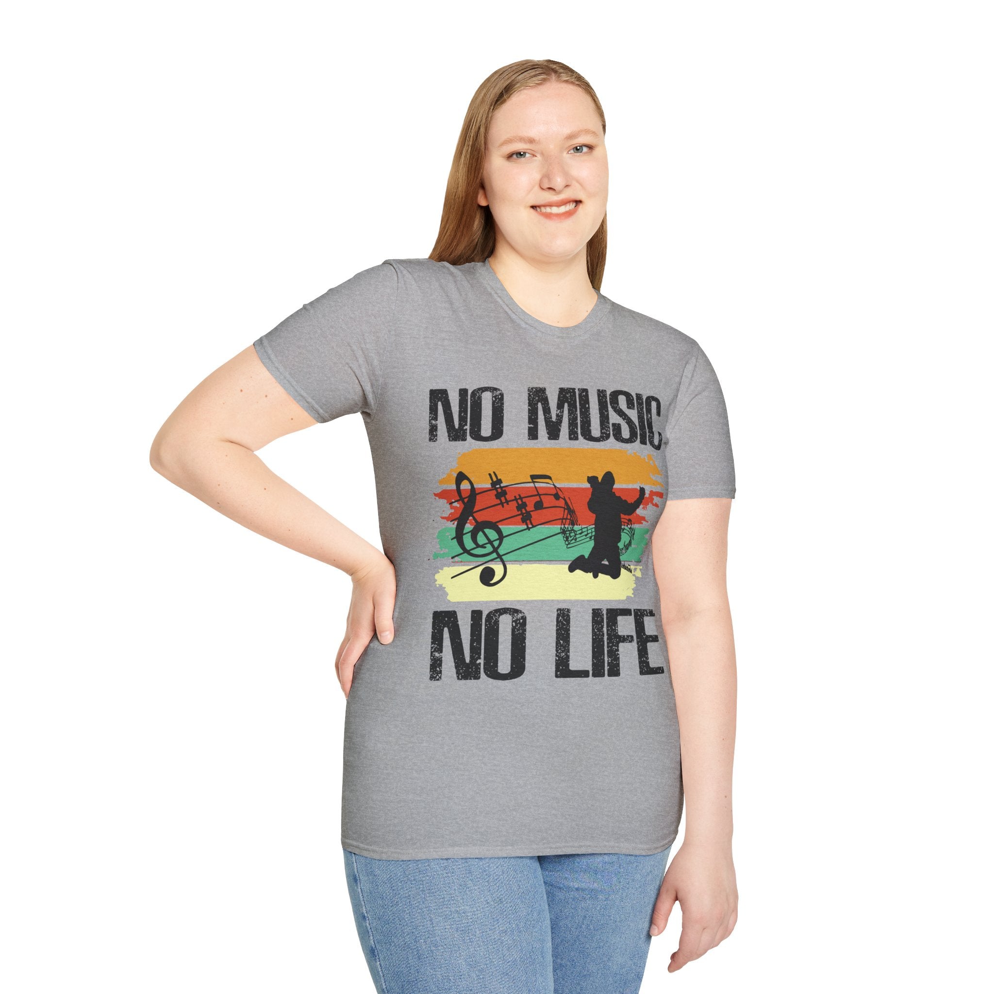 "No Music No Life"  Unisex Soft style T-Shirt