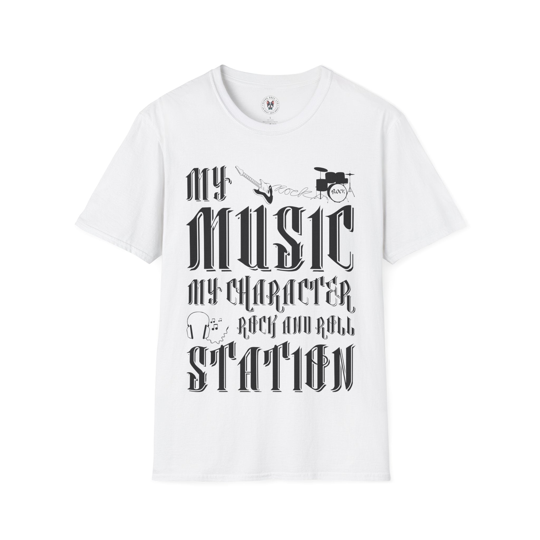 "My Music My Character Rock And Roll Station" Unisex Soft style T-Shirt