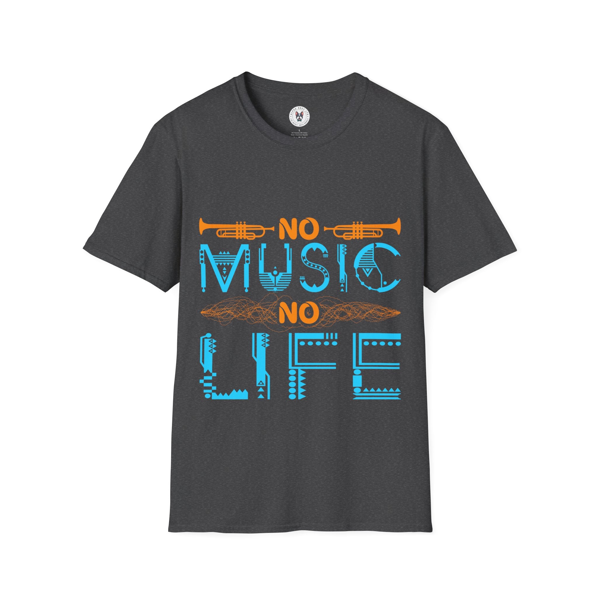 "No Music No Life" Unisex Soft style T-Shirt