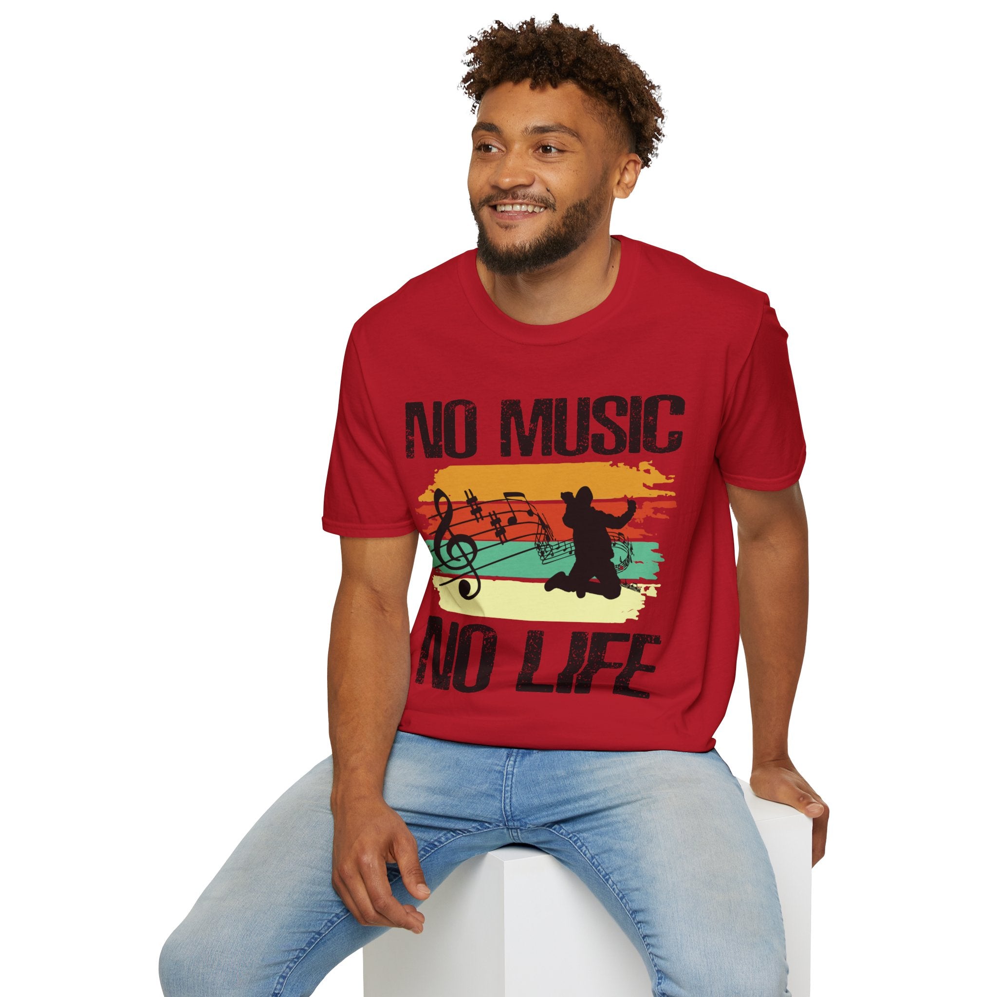 "No Music No Life"  Unisex Soft style T-Shirt