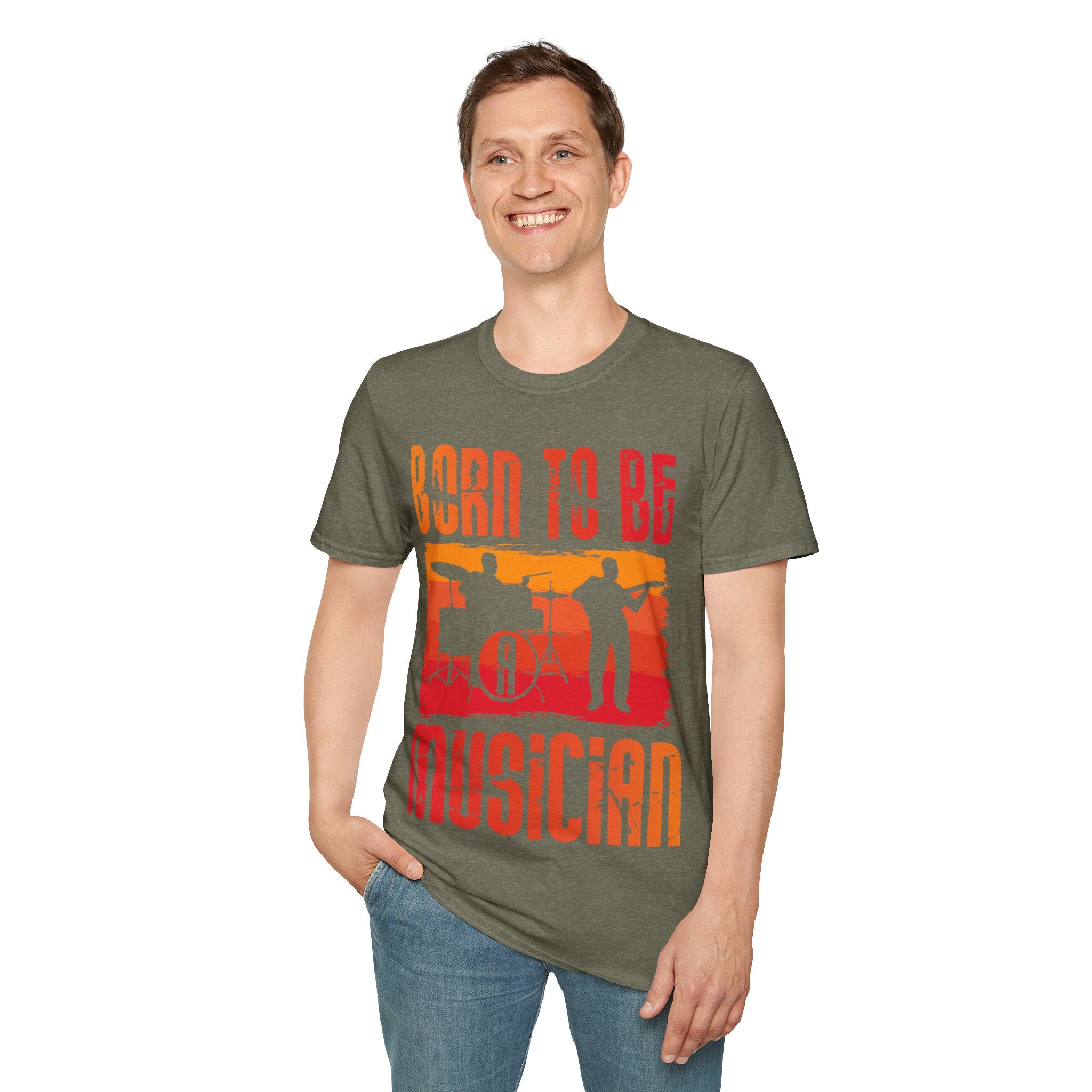 "Born To Be Musician" Unisex Soft style T-Shirt