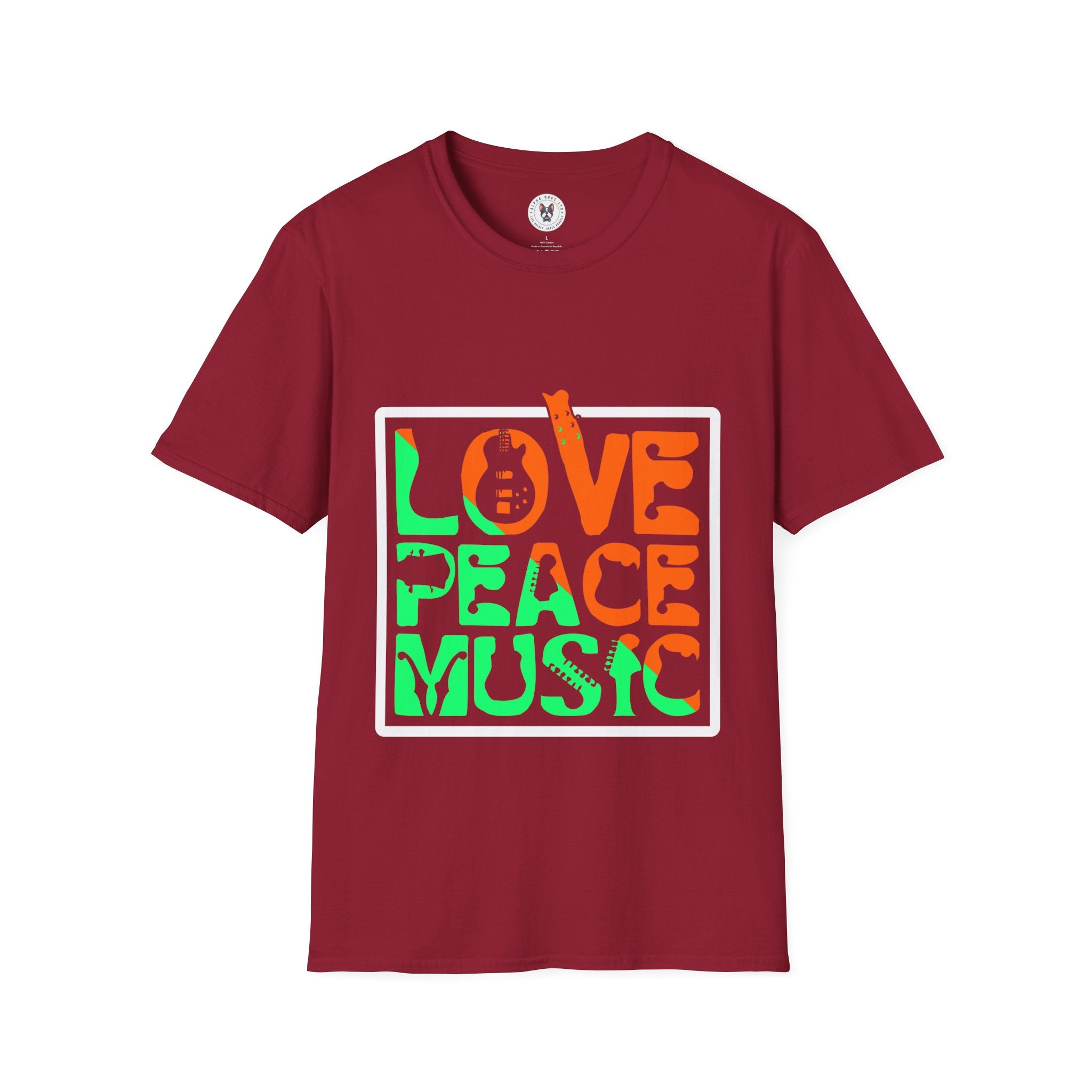 "Love Peace Music" Unisex Soft style T-Shirt