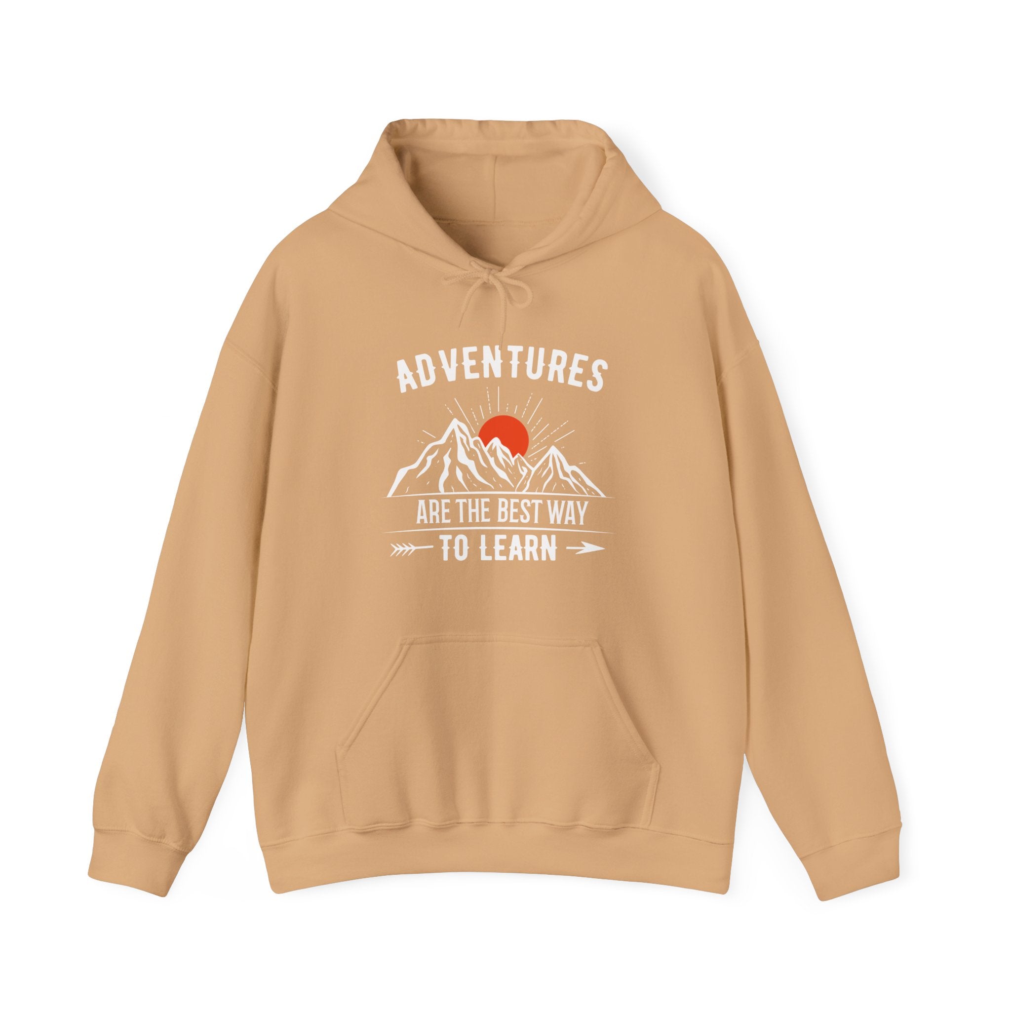 "Adventures Are The Best Way To Learn" Unisex Heavy Blend™ Hooded Sweatshirt