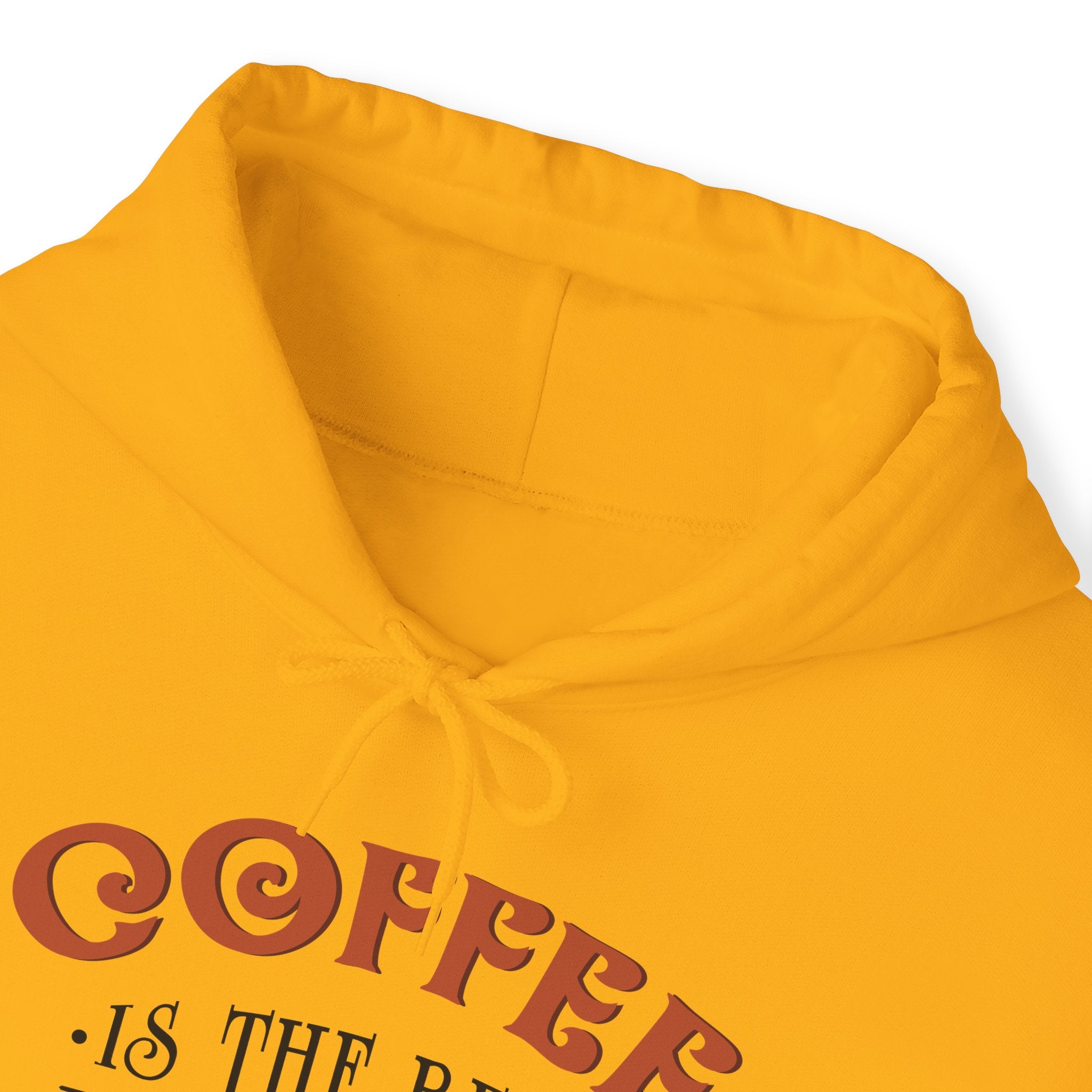 "COFFEE IS THE BEST MORNING MOTIVATION" Unisex Heavy Blend™ Hooded Sweatshirt