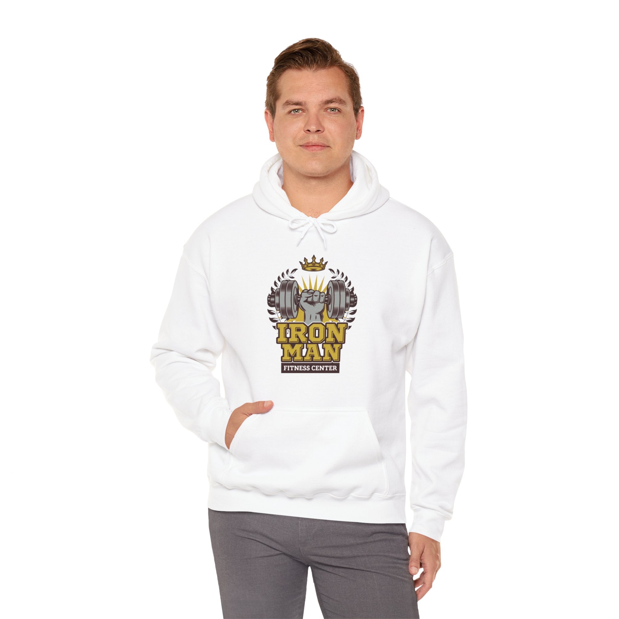 "IronMan Fitness Centre" Unisex Heavy Blend™ Hooded Sweatshirt