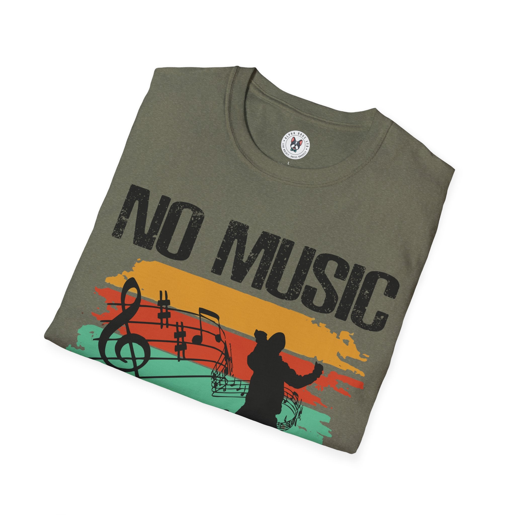 "No Music No Life"  Unisex Soft style T-Shirt