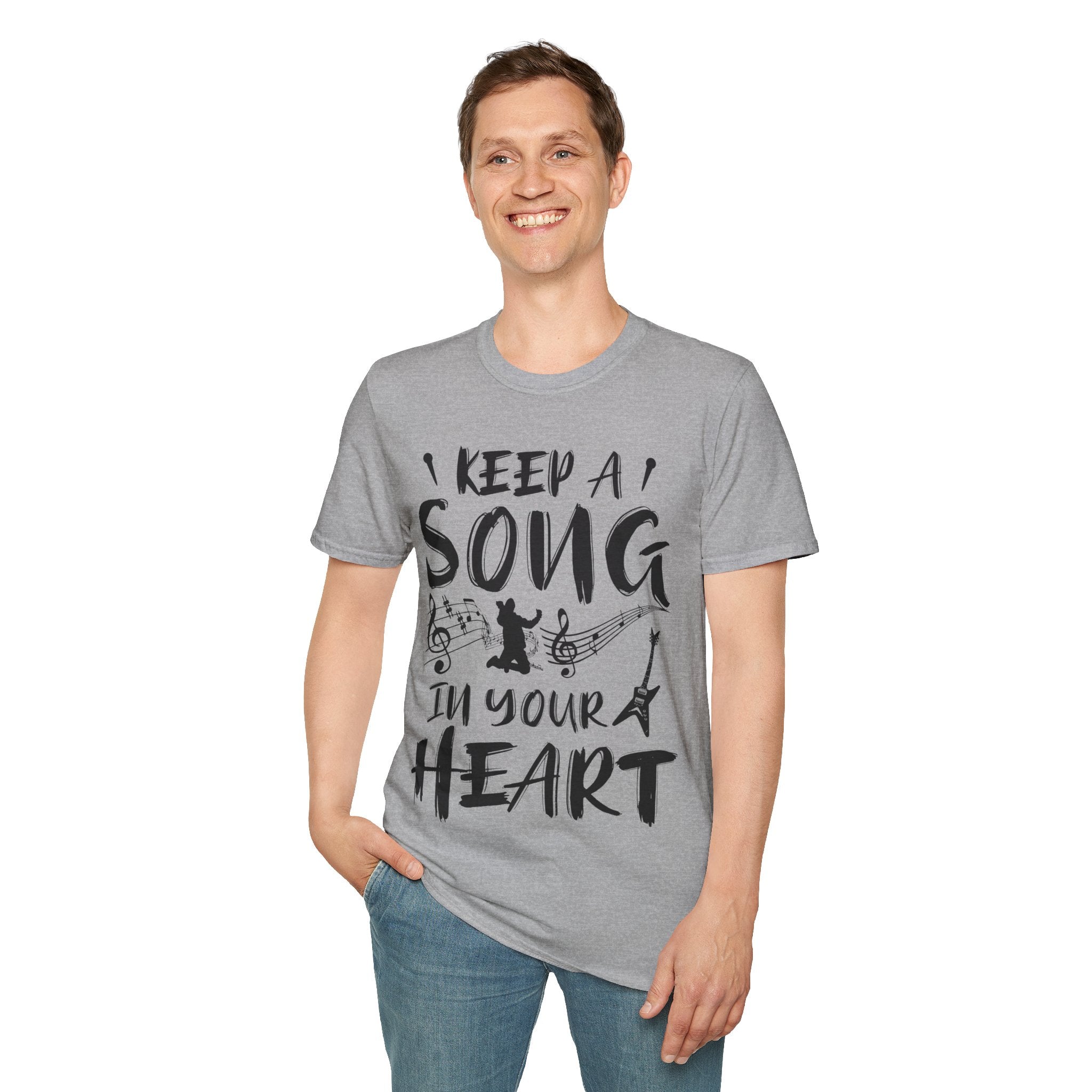 "Keep A Song In Your Heart" Unisex Soft style T-Shirt