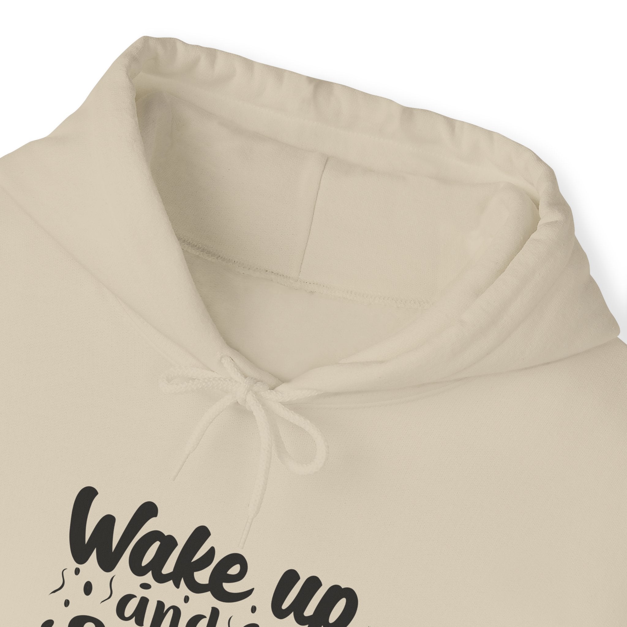 "WAKE UP AND SMELL THE COFFEE" Unisex Heavy Blend™ Hooded Sweatshirt