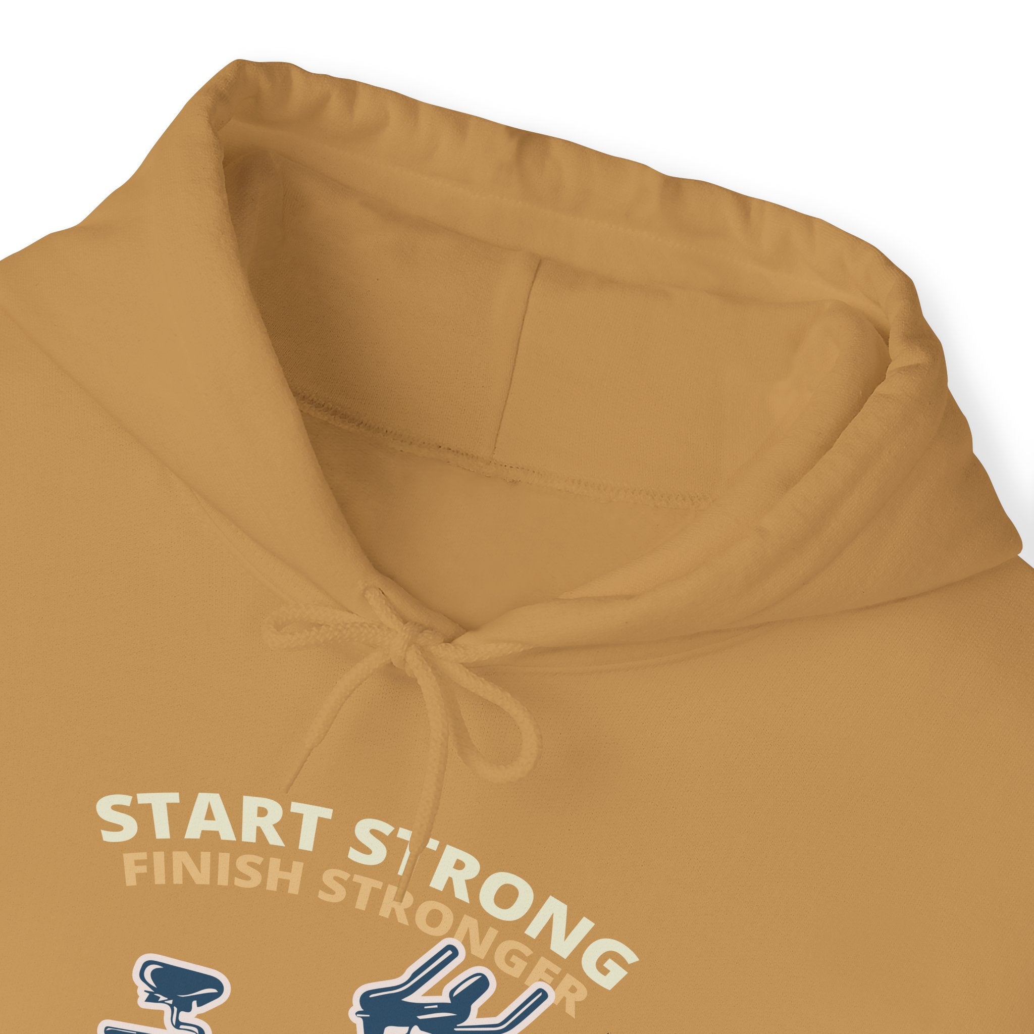 "Start Strong Finish Stronger" Unisex Heavy Blend™ Hooded Sweatshirt