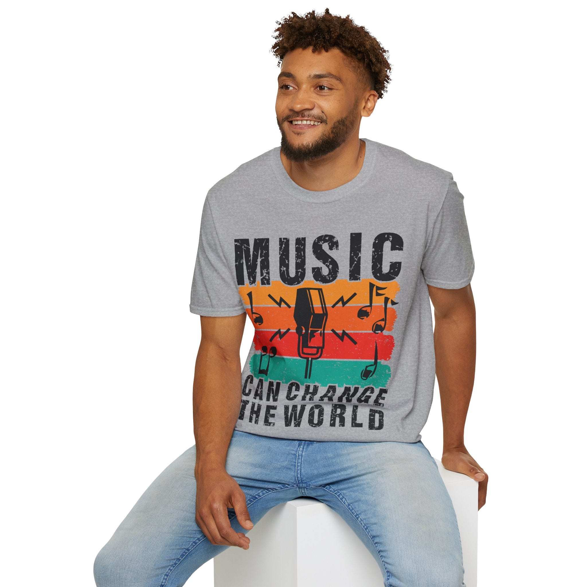 "Music Can Change The World" Unisex Soft style T-Shirt