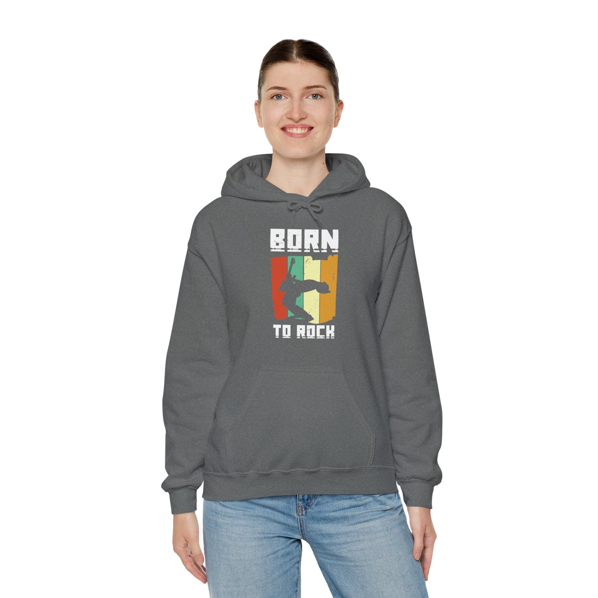 "Born To Rock"  Unisex Heavy Blend™ Hooded Sweatshirt