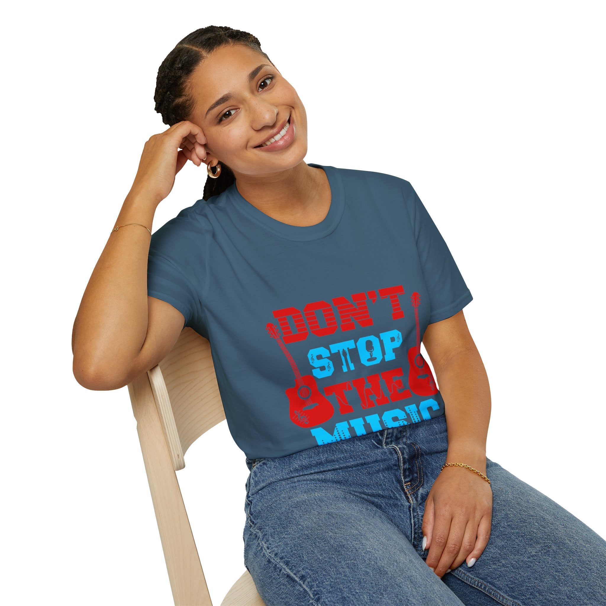 "Don't Stop The Music" Unisex Soft style T-Shirt