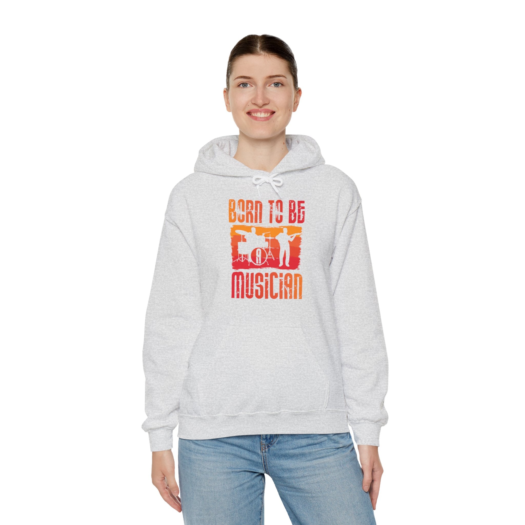 "Born To Be Musician"   Unisex Heavy Blend™ Hooded Sweatshirt