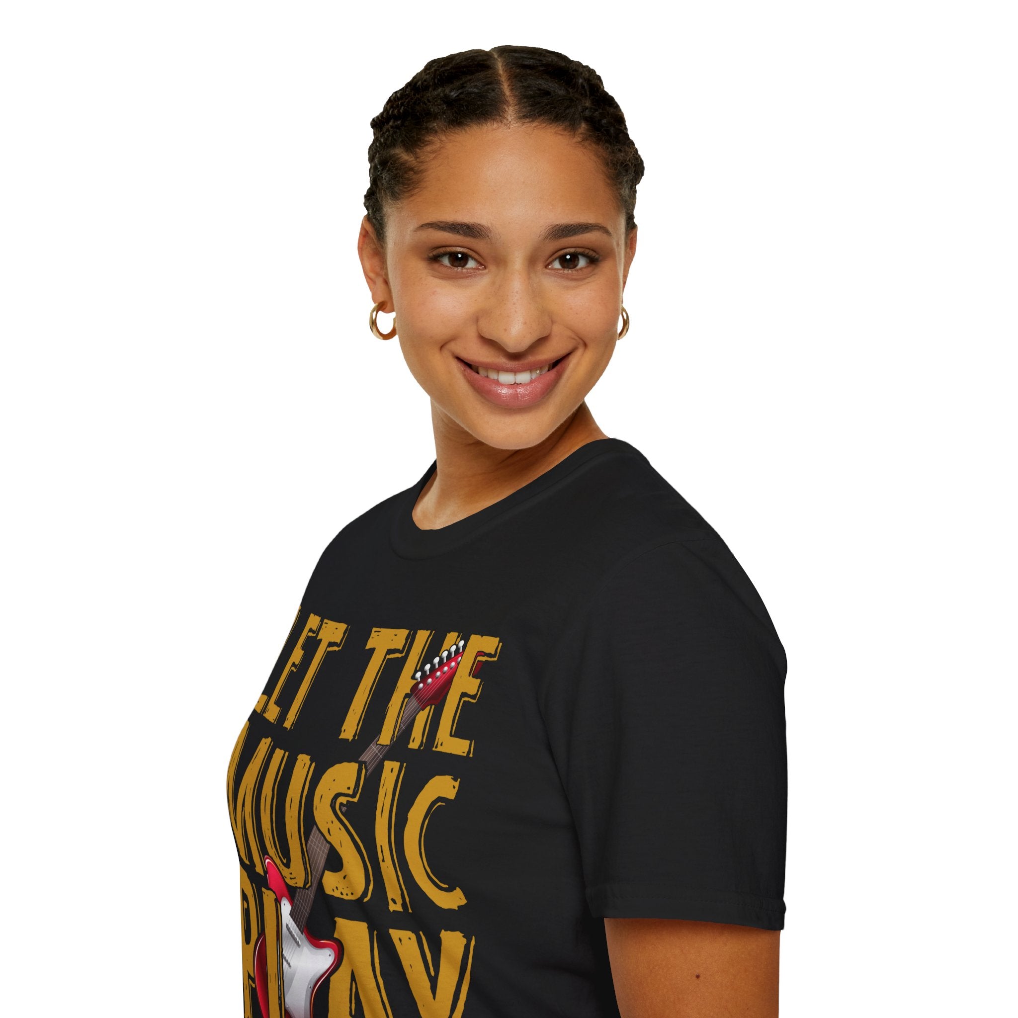 "Let The Music Play" Unisex Soft style T-Shirt