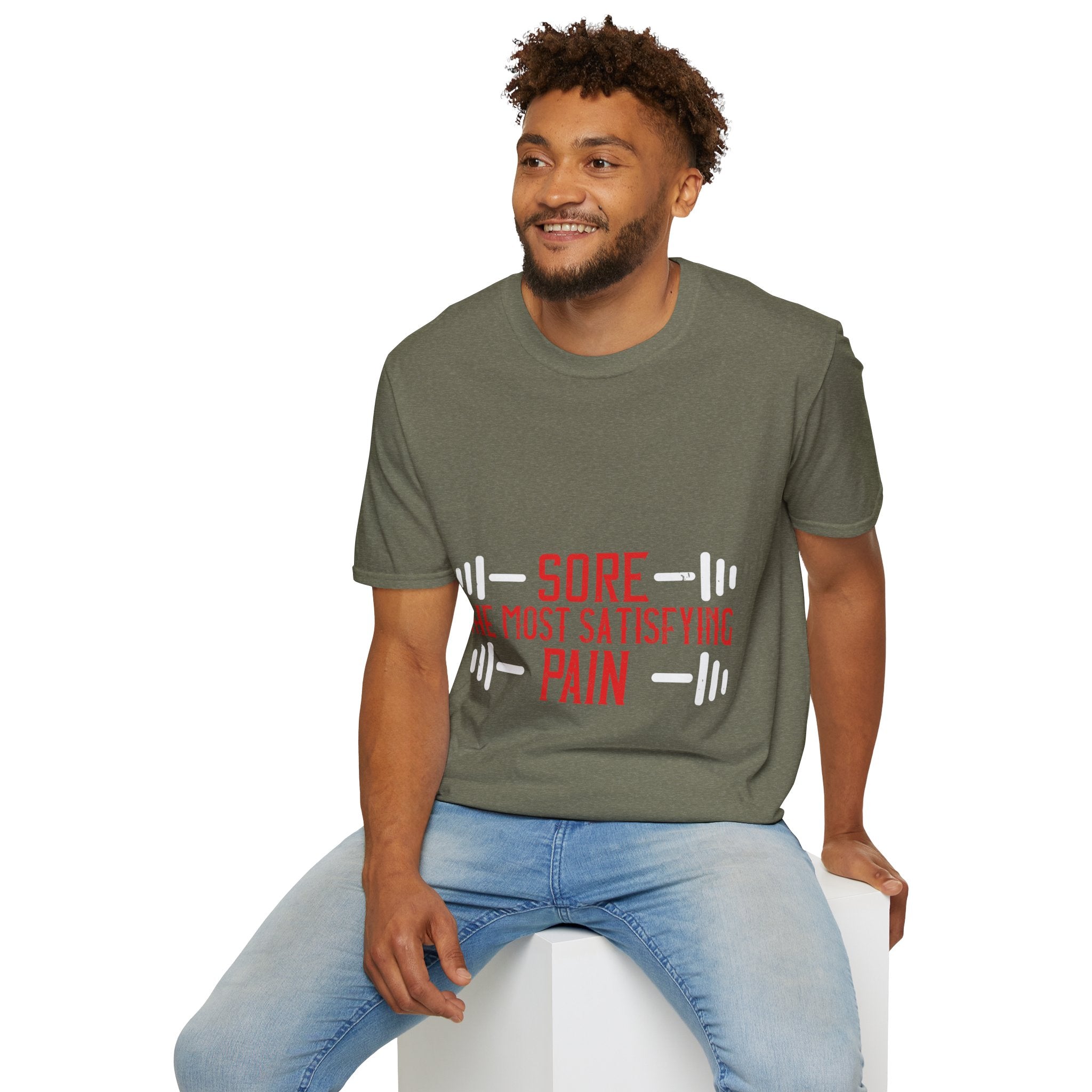 "Sore The Most Satisfying Pain"  Unisex Soft style T-Shirt