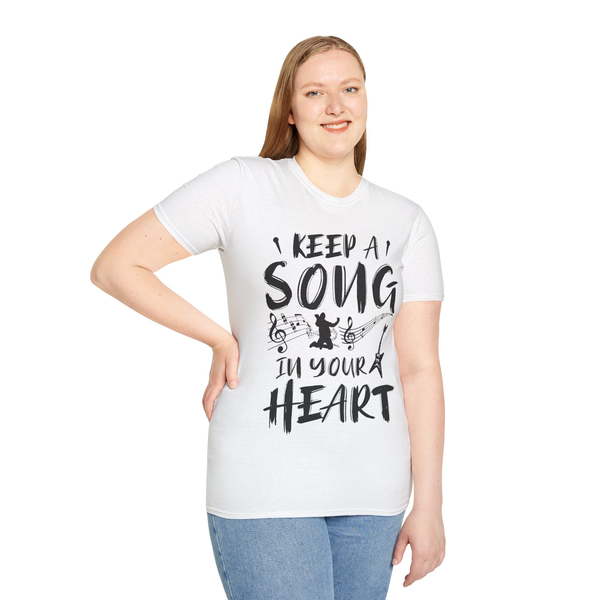 "Keep A Song In Your Heart" Unisex Soft style T-Shirt