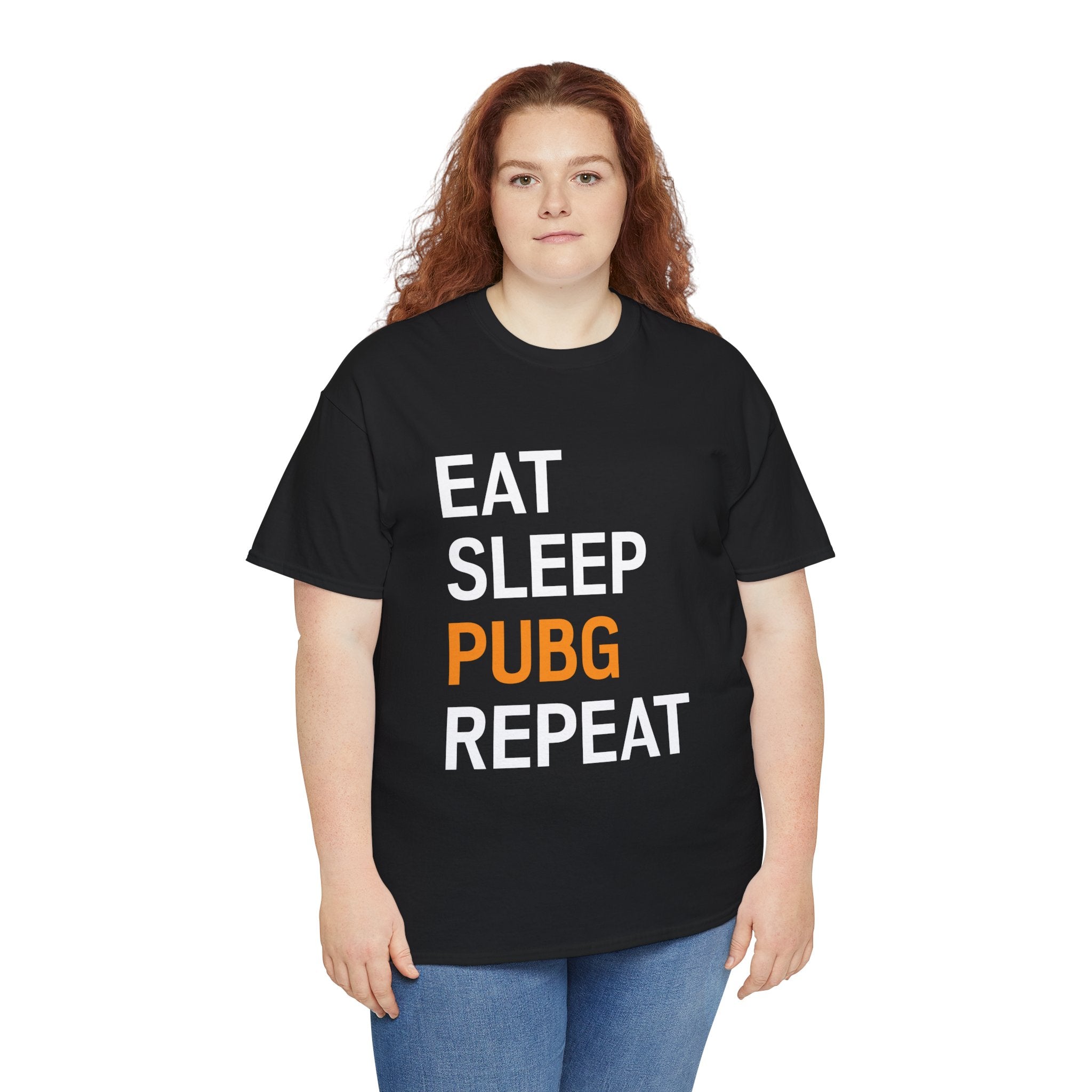 "Eat Sleep PUBG Repeat" Unisex Heavy Cotton Tee