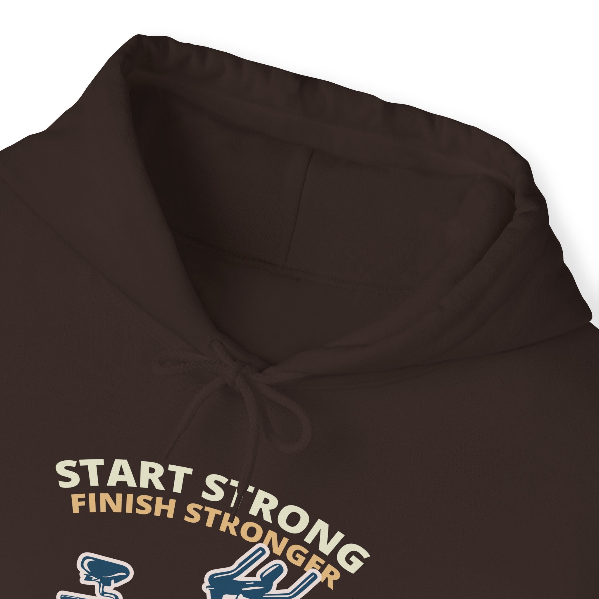 "Start Strong Finish Stronger" Unisex Heavy Blend™ Hooded Sweatshirt