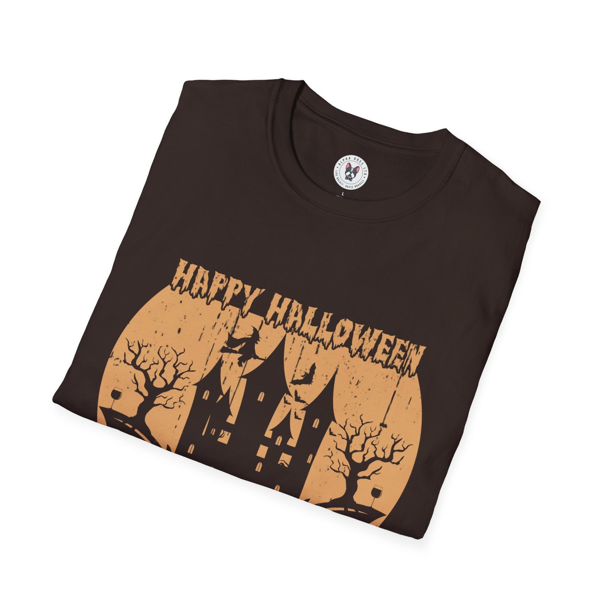 "HAPPY HALLOWEEN EAT, DRINK & BE SPOOKY" Unisex Soft style T-Shirt