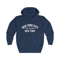 New York Unisex Full Zip Hoodie