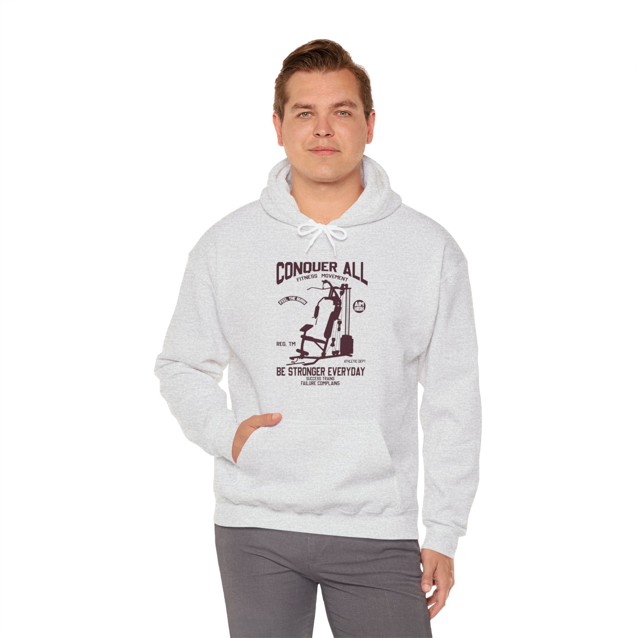 "Conquer All Be Stronger Everyday" Unisex Heavy Blend™ Hooded Sweatshirt