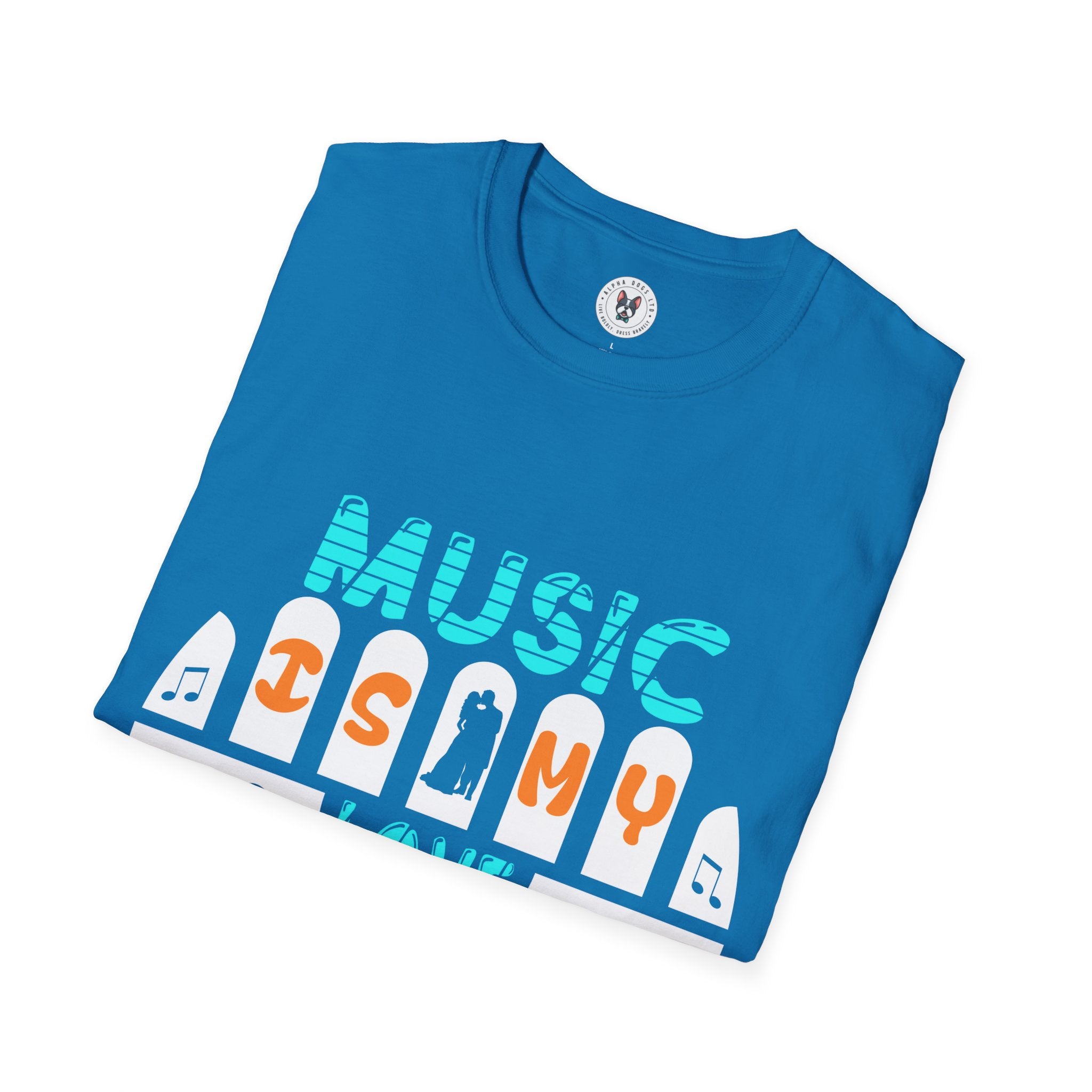 "Music In My Love Language" Unisex Soft style T-Shirt