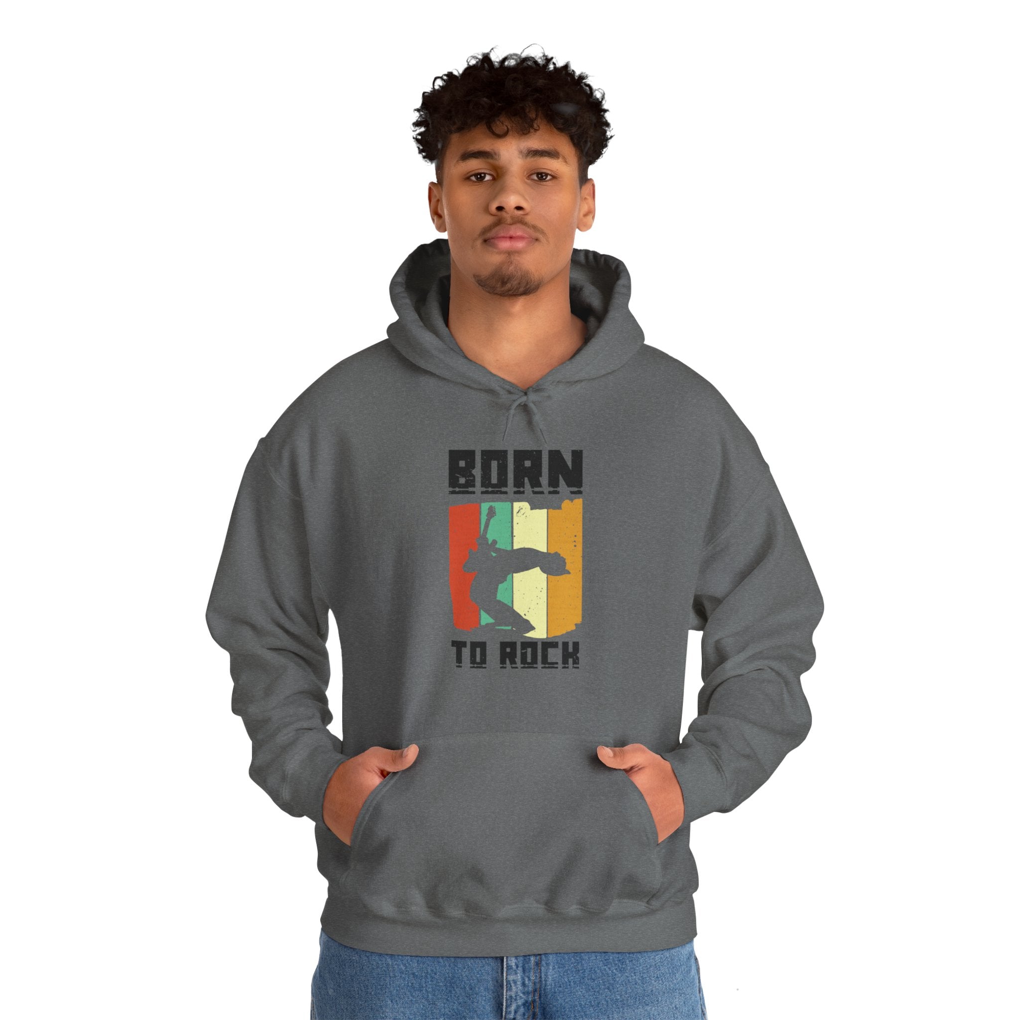 "Born To Rock"  Unisex Heavy Blend™ Hooded Sweatshirt