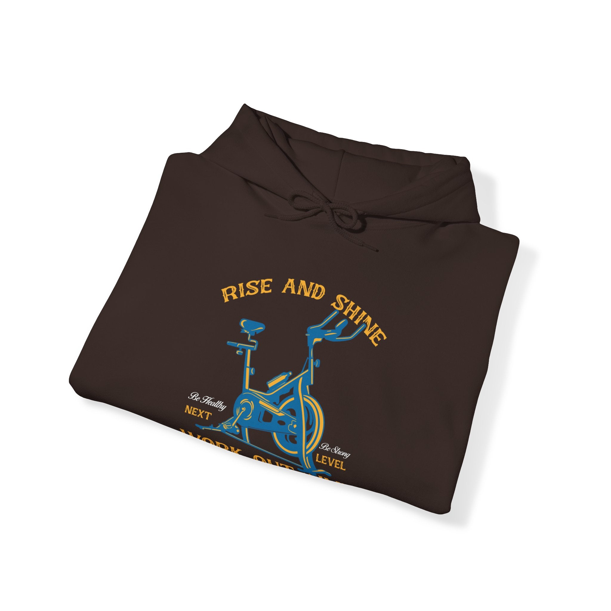 "Rise And Shine Workout Time" Unisex Heavy Blend™ Hooded Sweatshirt