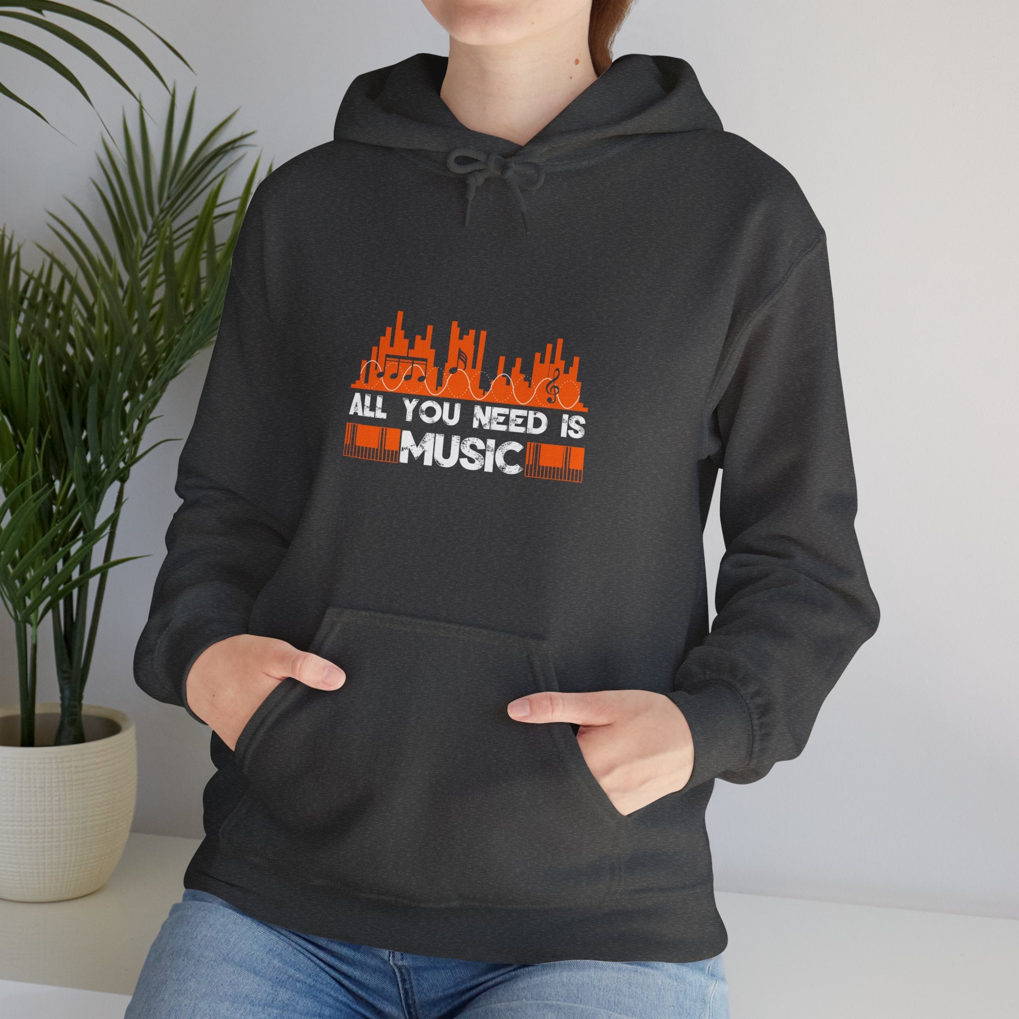 "All You Need Is Music" Unisex Heavy Blend™ Hooded Sweatshirt