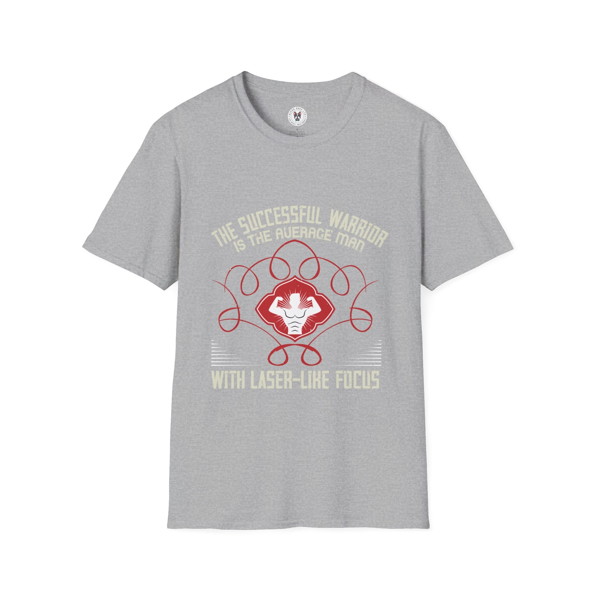 "The successful warrior is the average man, with laser-like focus" Unisex Soft style T-Shirt