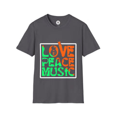 "Love Peace Music" Unisex Soft style T-Shirt