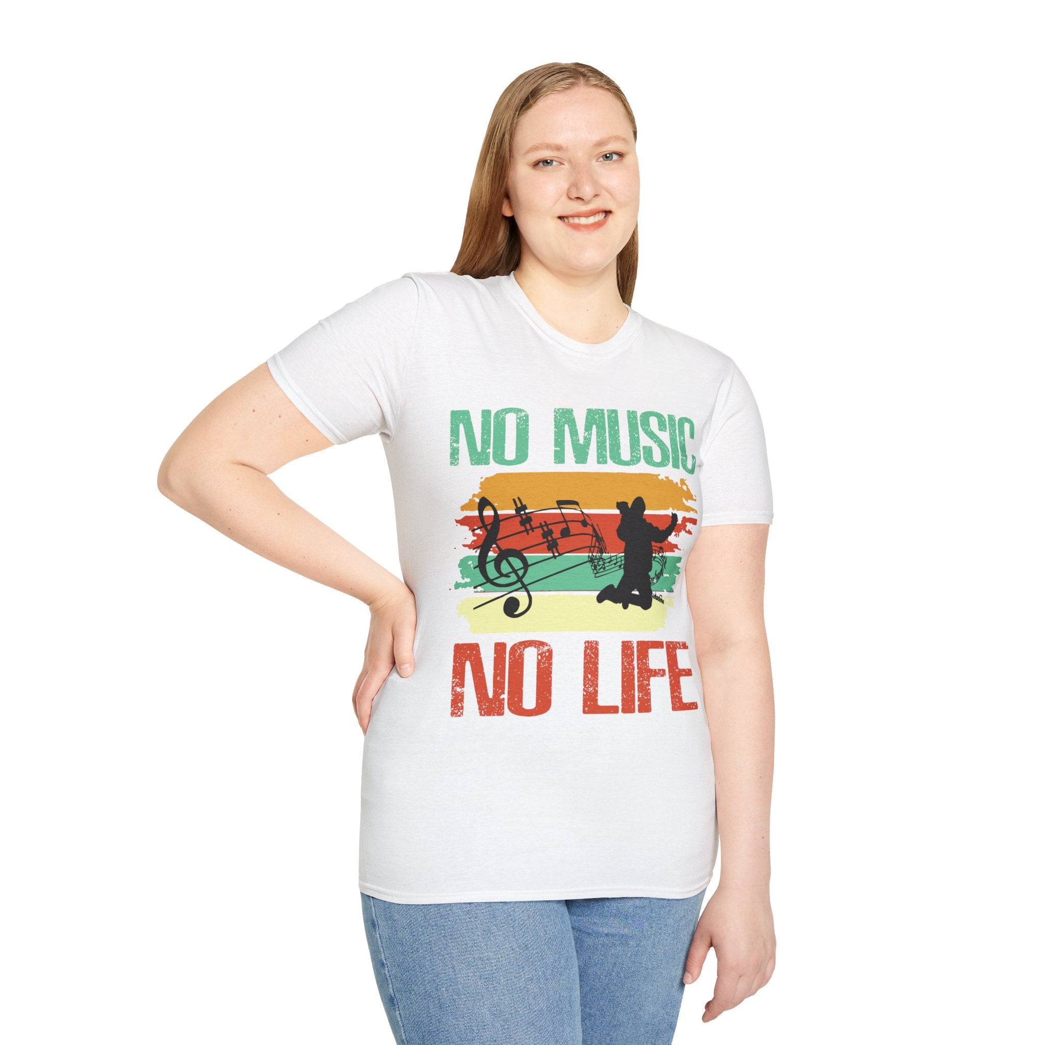 "No Music No Life" Unisex Soft style T-Shirt