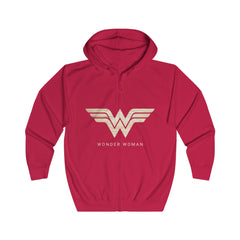 Wonder Woman Unisex Full Zip Hoodie