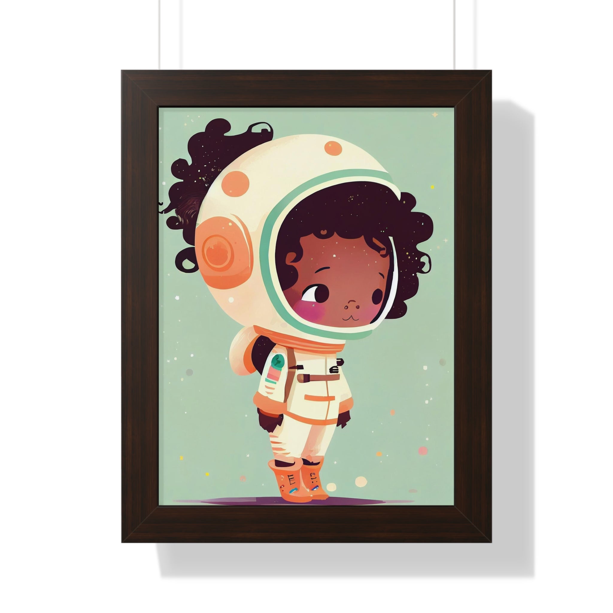 "BG ASTRONAUT" Framed Vertical Poster