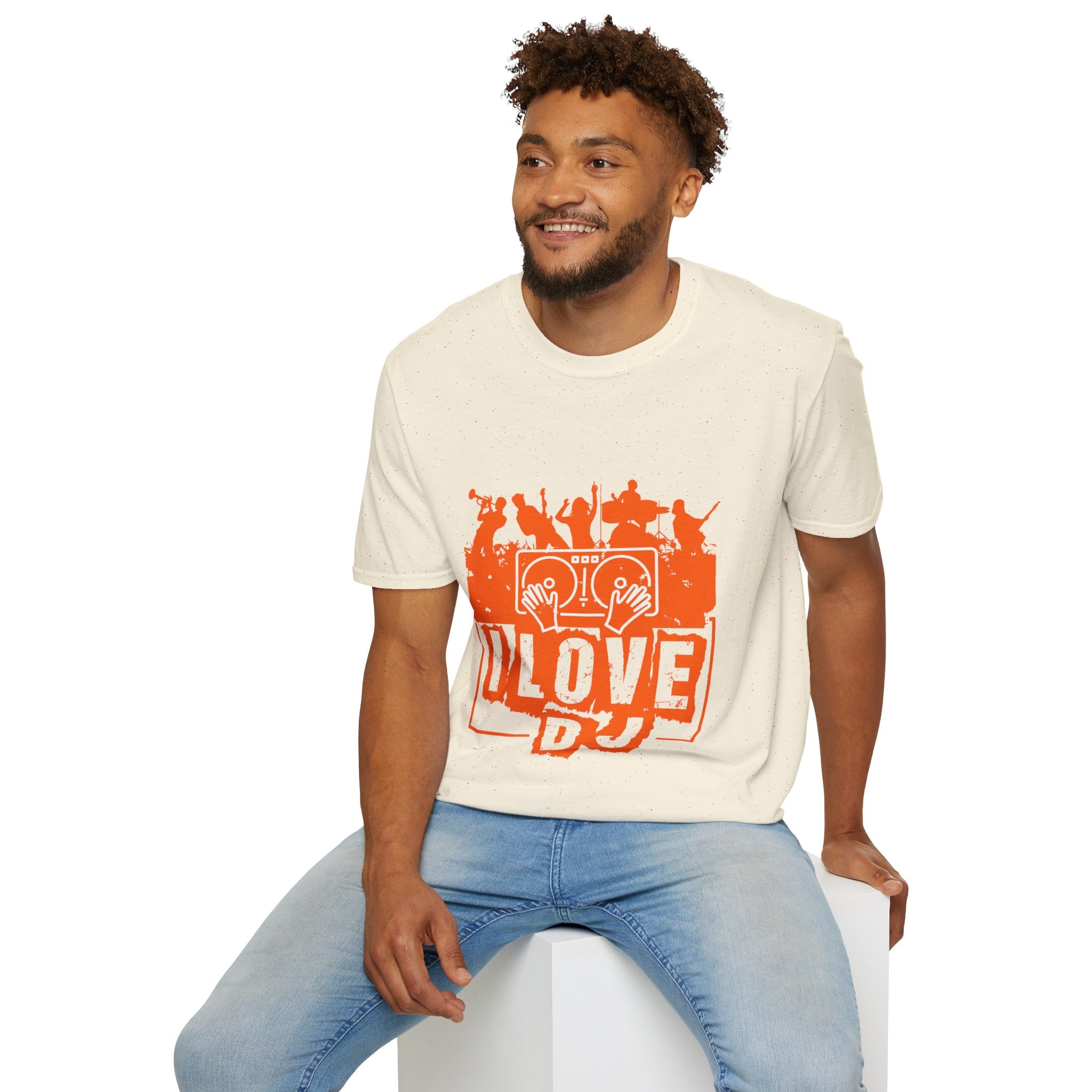 "I Love DJ" Unisex Soft style T-Shirt