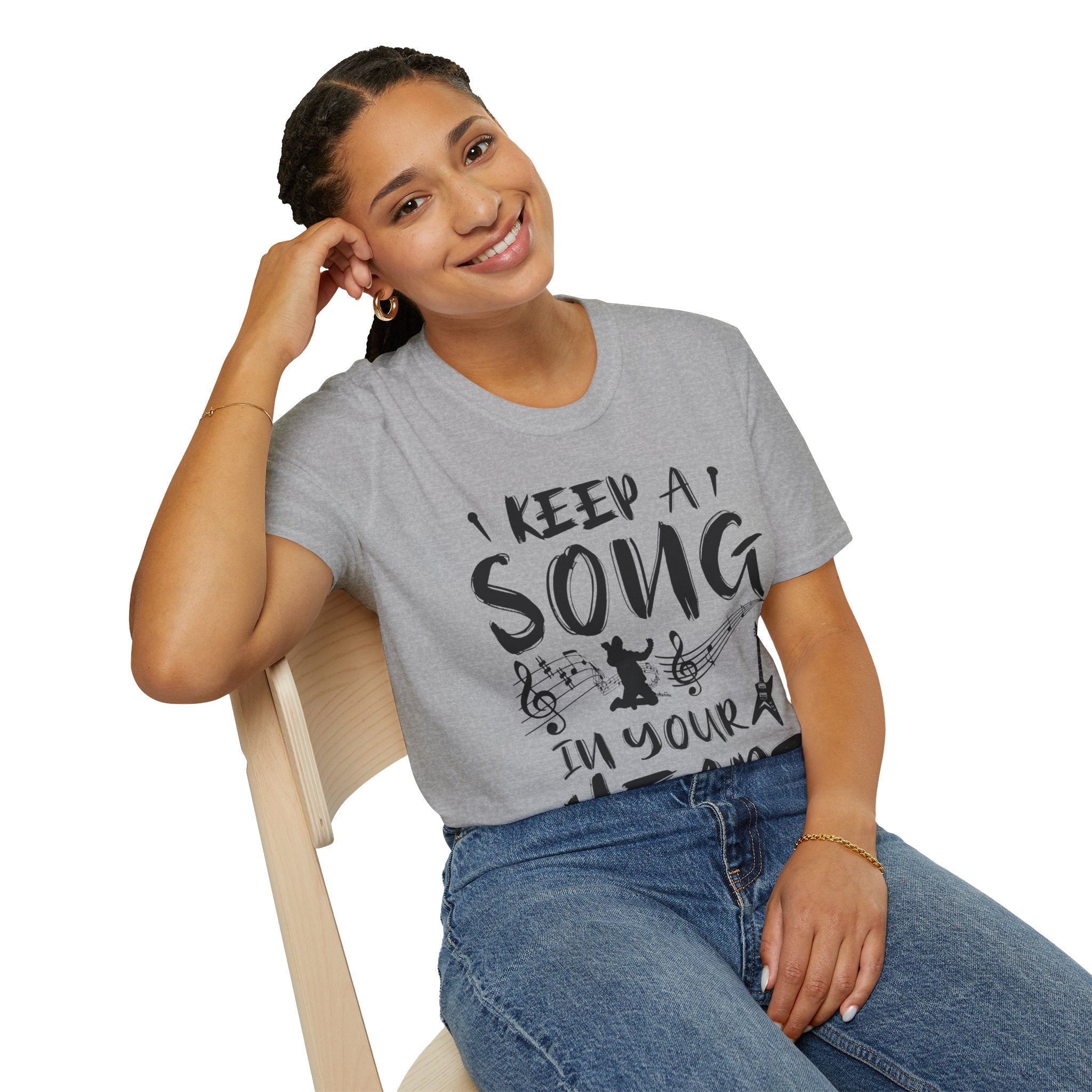 "Keep A Song In Your Heart" Unisex Soft style T-Shirt