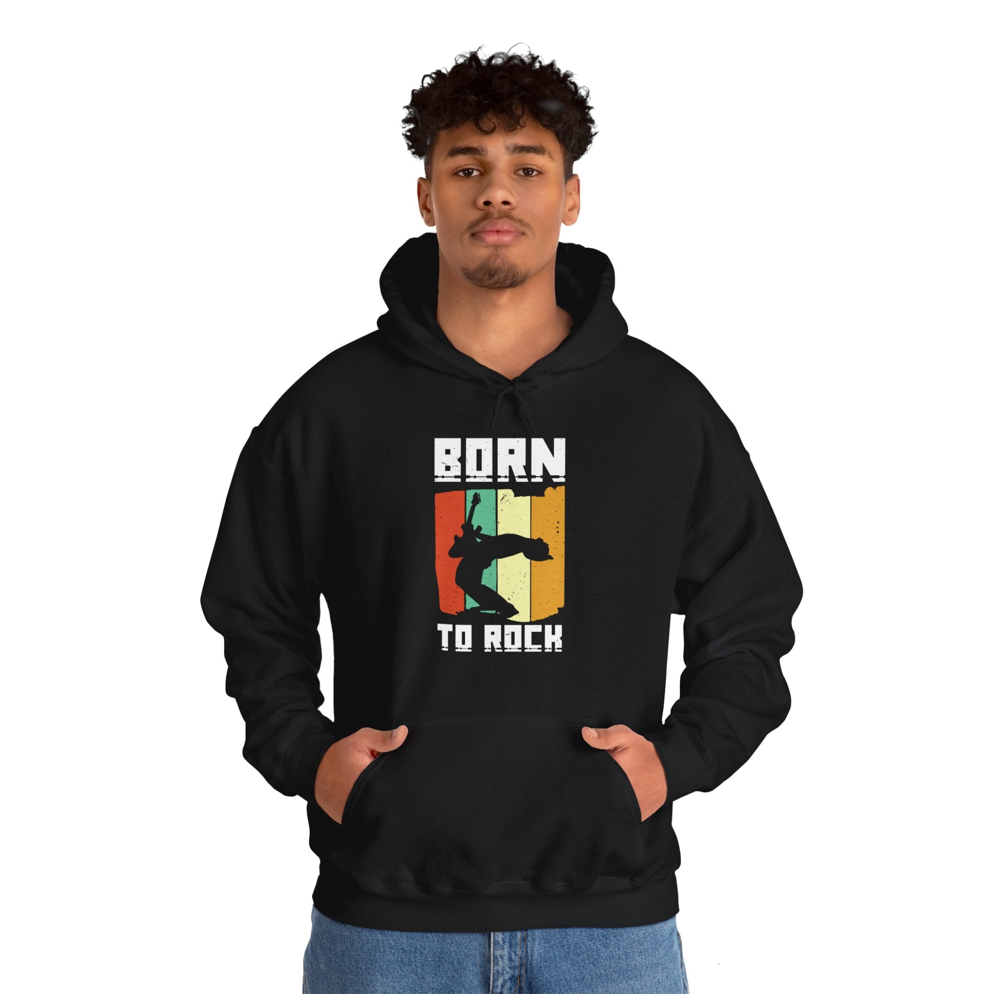 "Born To Rock"  Unisex Heavy Blend™ Hooded Sweatshirt