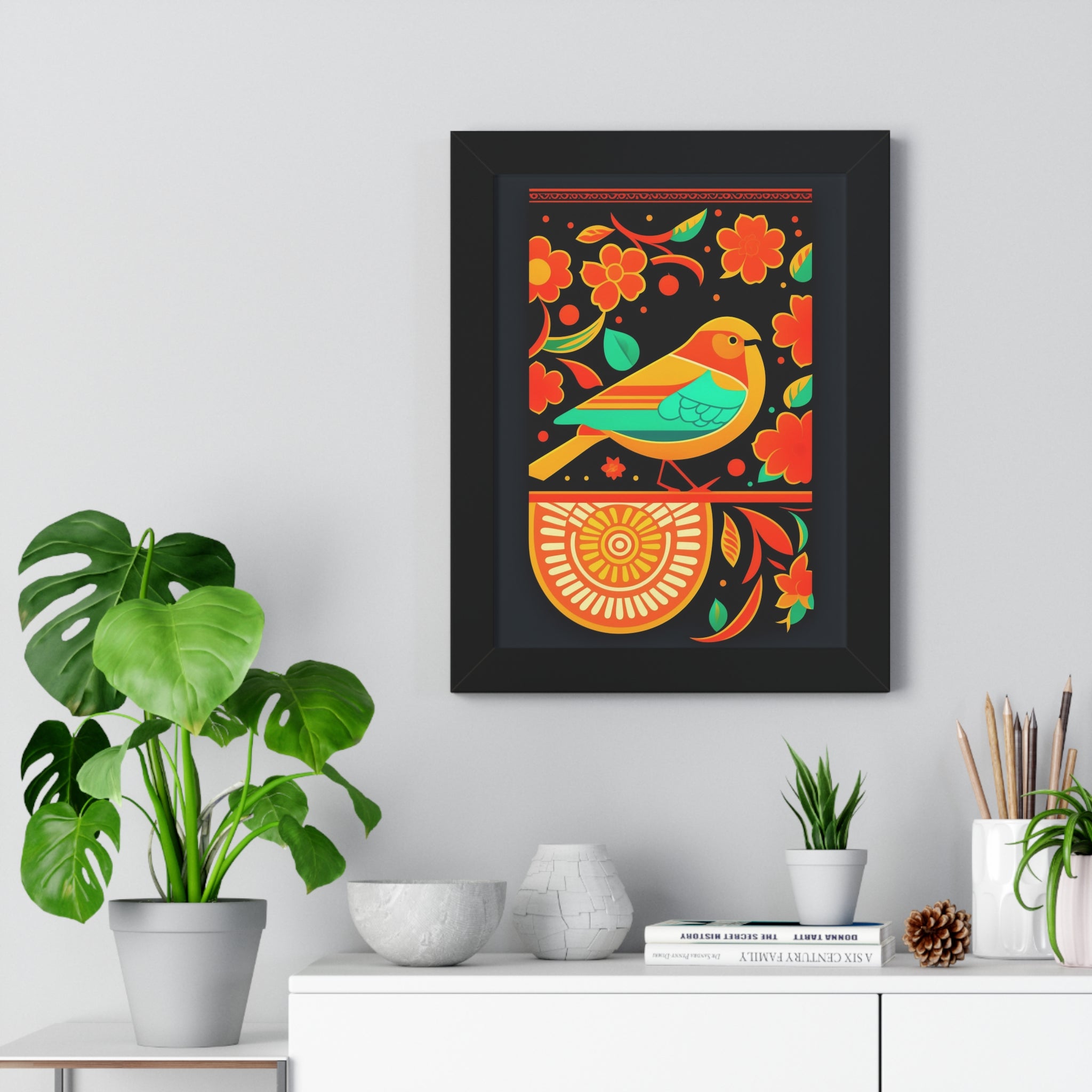 "BOHO" Framed Vertical Poster